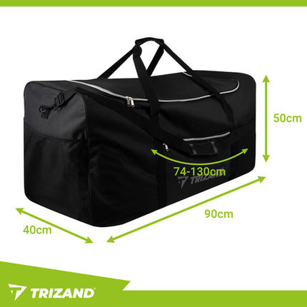 Trizand Reistas - 180 Liter - XL Bagage - Waterdicht - Zwart