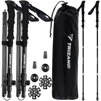 Trizand Nordic Walking Stokken - 2 Stuks - Opvouwbaar - 110-130 cm