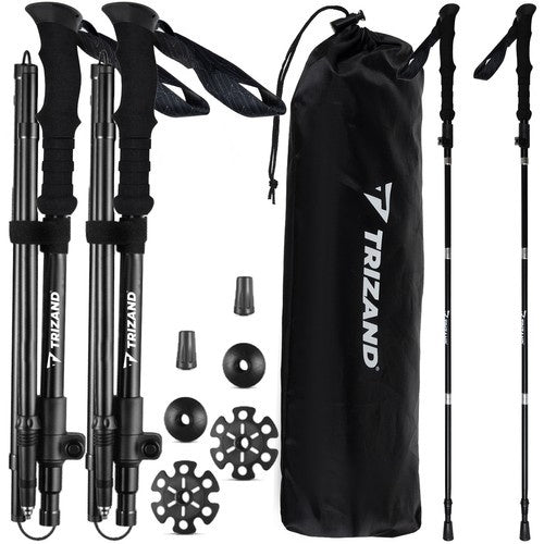 Trizand Nordic Walking Stokken - 2 Stuks - Opvouwbaar - 110-130 cm