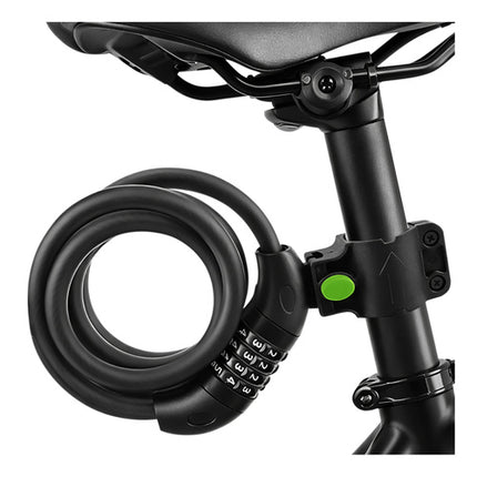 Trizand Fietsslot met Cijfercode - 120 cm - 13,5 mm - Zwart