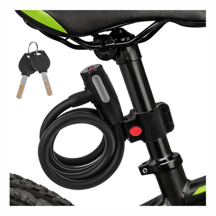 Trizand Fietsslot - 150 cm - 12 mm Stalen Kabel - Met Sleutel