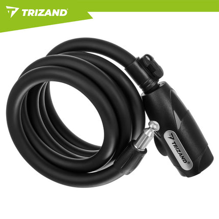 Trizand Fietsslot - 150 cm - 12 mm Stalen Kabel - Met Sleutel