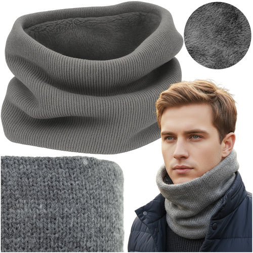 Trizand 20674 Nekwarmer - Sjaal - Universeel - Grijs - Winteraccessoire