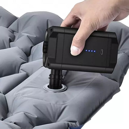 Trizand Accu Luchtpomp - Voor Matrassen, Boten en Zwembaden - 5200 mAh - Zwart
