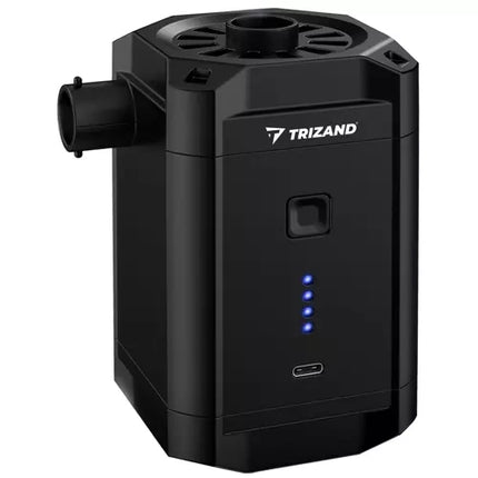 Trizand Accu Luchtpomp - Voor Matrassen, Boten en Zwembaden - 5200 mAh - Zwart