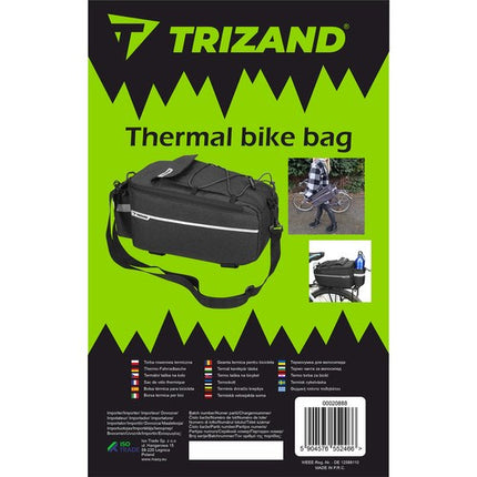Trizand Thermische Fietstas - 9 Liter - Geïsoleerd - Zwart