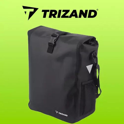Trizand Bagagedrager Fietstas - 15 tot 20 Liter - Waterdicht - Zwart