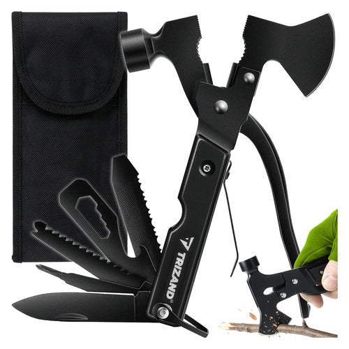 Trizand 17-in-1 Multi-Tool - Met Bijl en Hamer - Compact en Duurzaam