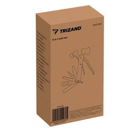 Trizand 17-in-1 Multi-Tool - Met Bijl en Hamer - Compact en Duurzaam