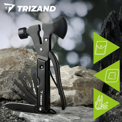 Trizand 17-in-1 Multi-Tool - Met Bijl en Hamer - Compact en Duurzaam