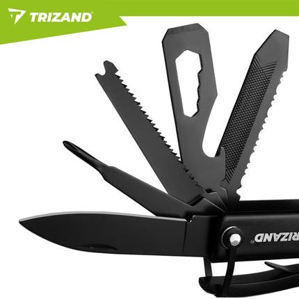 Trizand 17-in-1 Multi-Tool - Met Bijl en Hamer - Compact en Duurzaam