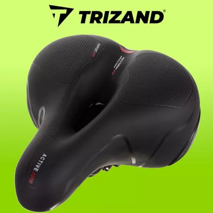 Trizand Comfortabel Fietszadel - Met Ventilatie & Ingebouwd Licht