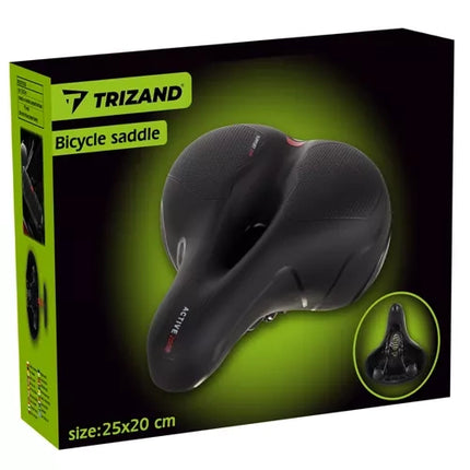 Trizand Comfortabel Fietszadel - Met Ventilatie & Ingebouwd Licht