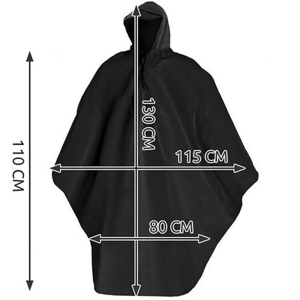 Trizand Fiets Regenponcho - Universele Maat - Met Vizier - Zwart