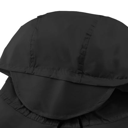 Trizand Fiets Regenponcho - Universele Maat - Met Vizier - Zwart