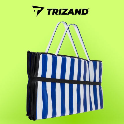 Trizand Rocky Beach Mat - 190 x 66 cm - 1 cm dik - Opvouwbaar - Stripes