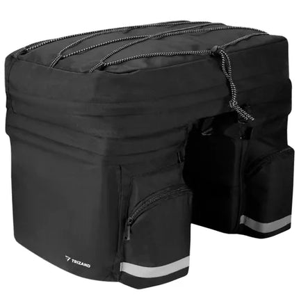 Trizand Bagagedrager Fietstas - 60 Liter - Waterdicht - Zwart