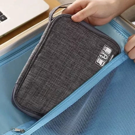 Trizand Kabel Organizer - Reis-etui voor Kabels en Opladers - Grijs