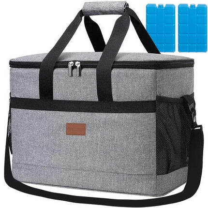 Trizand Thermotas Deluxe - 40 Liter - Inclusief Koelelementen - Grijs