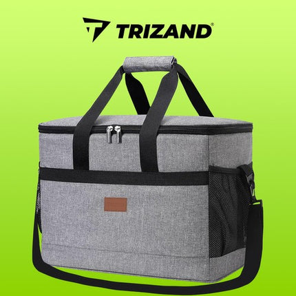Trizand Thermotas Deluxe - 40 Liter - Inclusief Koelelementen - Grijs