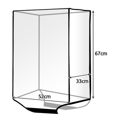 Trizand Transparante Kofferhoes - Maat L - Beschermhoes - 67x47x33 cm