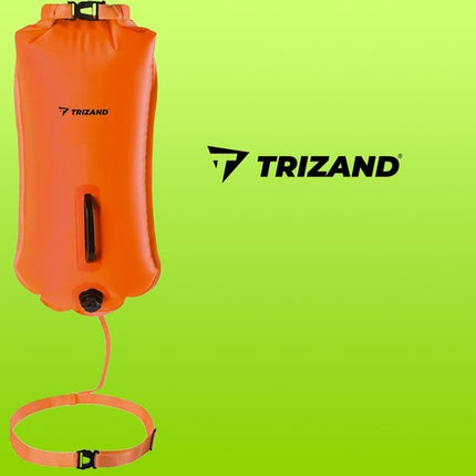 Trizand Zwemboei 2-in-1 - Veiligheidsboei met Dry Bag - 35L - Oranje