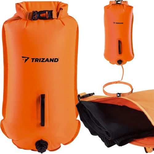 Trizand Zwemboei 2-in-1 - Veiligheidsboei met Dry Bag - 35L - Oranje