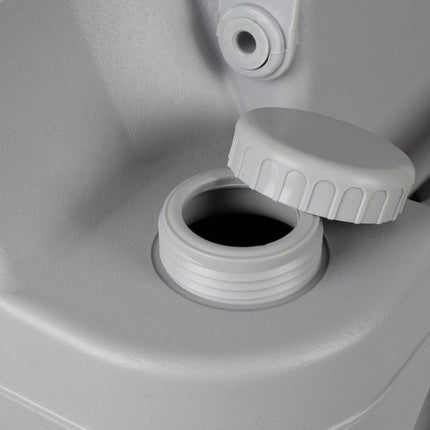 Trizand Draagbaar Campingtoilet - 20L Afvaltank - 12L Watertank - Grijs