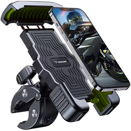 Trizand Anti-Shock Telefoonhouder - Universeel - Voor Fiets & Step - Zwart