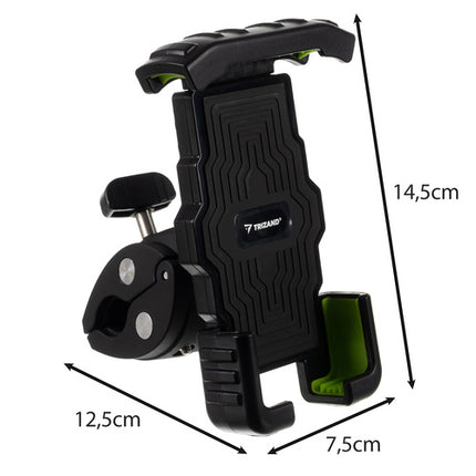 Trizand Anti-Shock Telefoonhouder - Universeel - Voor Fiets & Step - Zwart