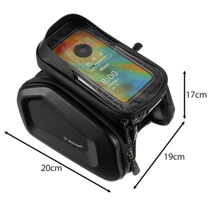 Trizand Frametas met Telefoonhouder - 2 Liter - Waterdicht - Zwart
