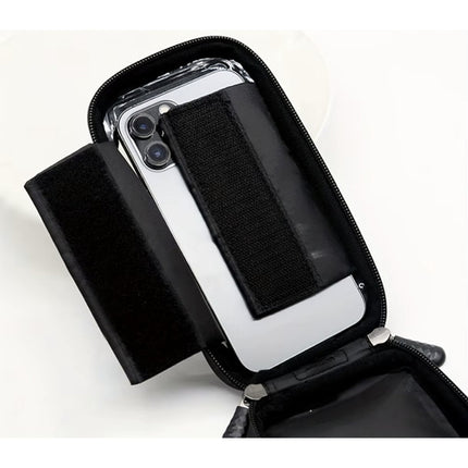 Trizand Frametas met Telefoonhouder - 2 Liter - Waterdicht - Zwart
