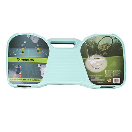 Trizand Badminton Set - Inclusief Net, 2 Rackets en Shuttlecocks