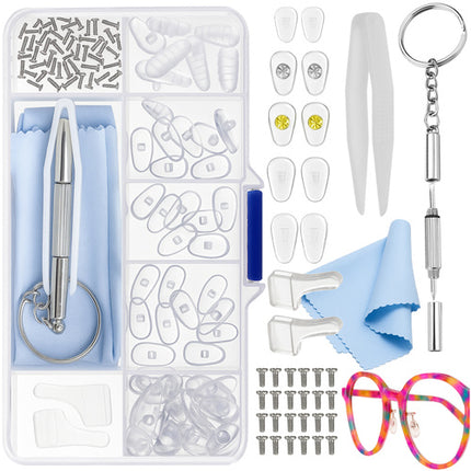 Trizand Brillenreparatieset - 126-delig - Inclusief Schroevendraaier en Case