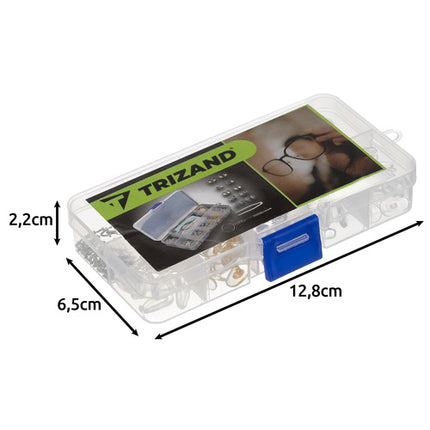 Trizand Brillenreparatieset - 126-delig - Inclusief Schroevendraaier en Case