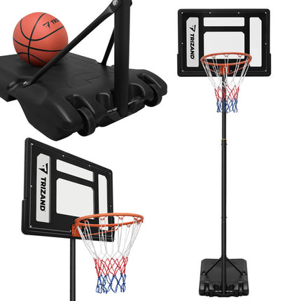 Trizand Basketbalstandaard - 259 cm - Verstelbaar - Inclusief Basketbal