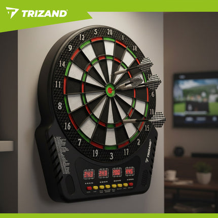 Trizand Elektronisch Dartbord - 27 Games en 243 Varianten - Inclusief Darts