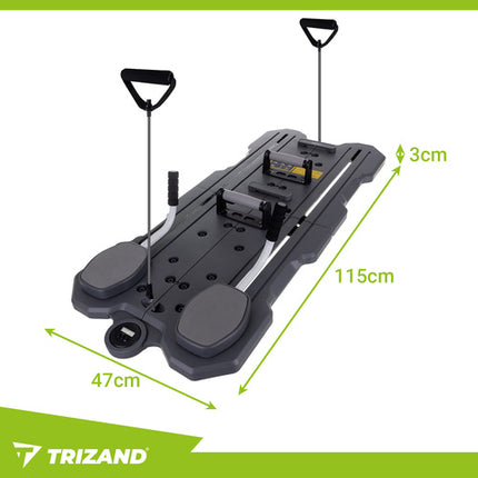Trizand Multifunctioneel Pilates Bord - Met LCD Counter - Grijs