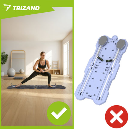 Trizand Multifunctioneel Pilates Bord - Met LCD Counter - Grijs