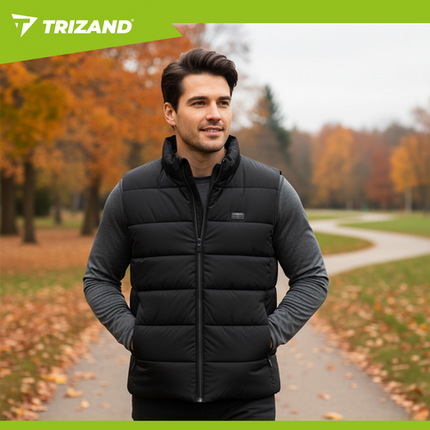 Trizand 26542 USB Verwarmd Vest - XL - 11 Zones - Zwart