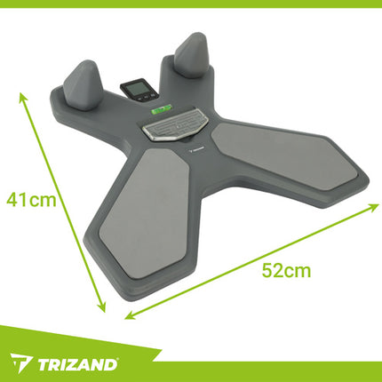 Trizand Balansbord met Counter - Multifunctioneel - 2-in-1 - Zwart