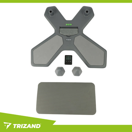 Trizand Balansbord met Counter - Multifunctioneel - 2-in-1 - Zwart