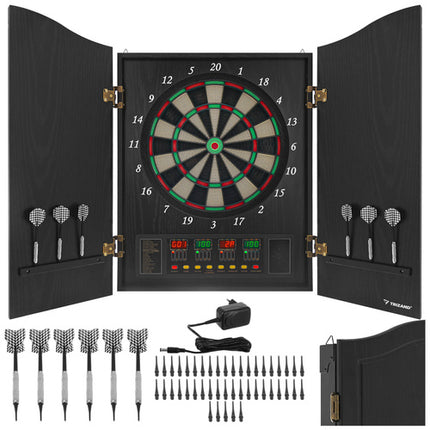Trizand Elektronisch Dartbord - In Kast - 27 Games en 243 Varianten