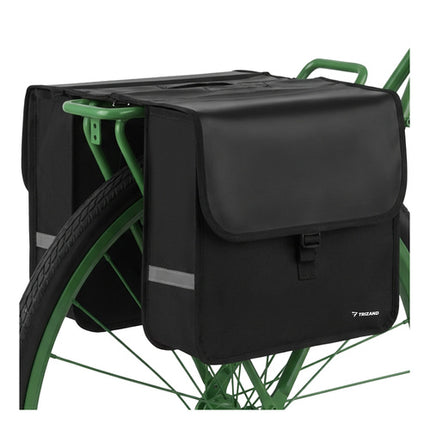 Trizand Dubbele Fietstas - 28 Liter - Waterdicht - Met Reflectoren - Zwart