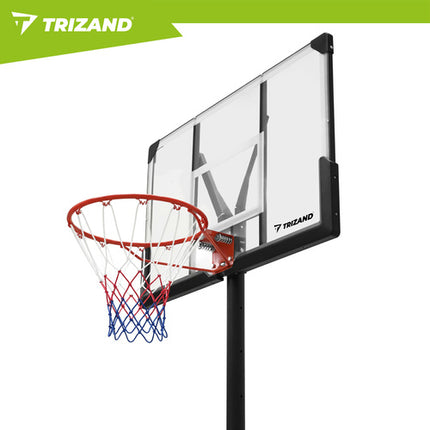 Trizand Basketbalpaal - 305 cm - Verstelbaar - Mobiel - Zwart
