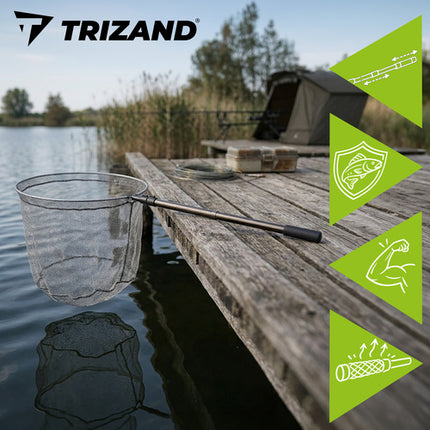 Trizand Telescopisch Schepnet - 334,5 cm - Groot & Lichtgewicht