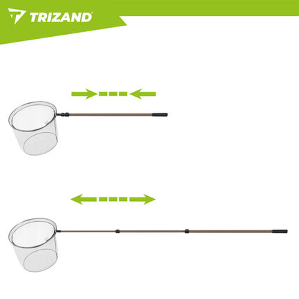 Trizand Telescopisch Schepnet - 334,5 cm - Groot & Lichtgewicht