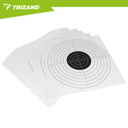 Trizand Schietkaarten Set - 50 x 50 cm - 100 Stuks - Professioneel Papier