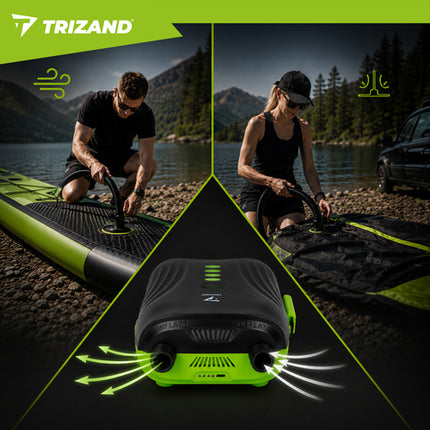 Trizand Oplaadbare SUP Pomp - 20 PSI - 4000 mAh - Met LCD
