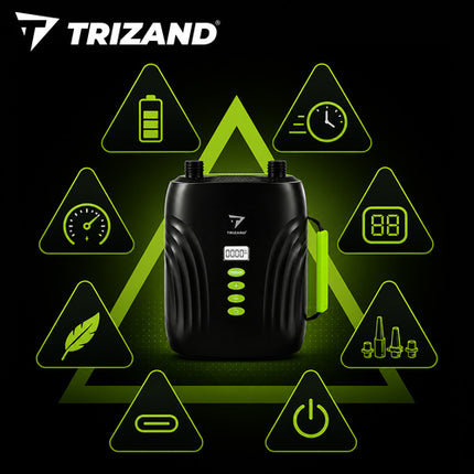 Trizand Oplaadbare SUP Pomp - 20 PSI - 4000 mAh - Met LCD